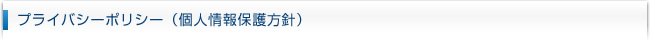 プライバシーポリシー（個人情報保護方針）